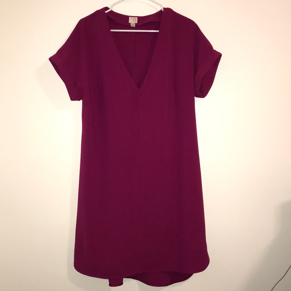 Vneck Short Sleeve Dress